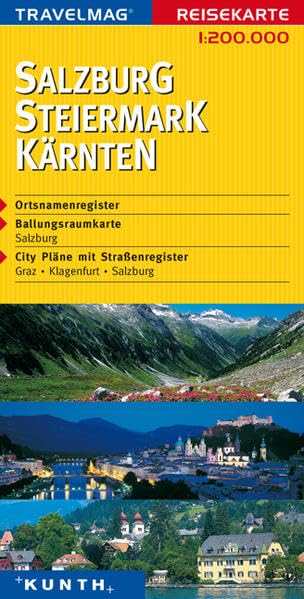 Reisekarte : Salzburg / Steiermark / Kärnten Leisure, Home & Garden