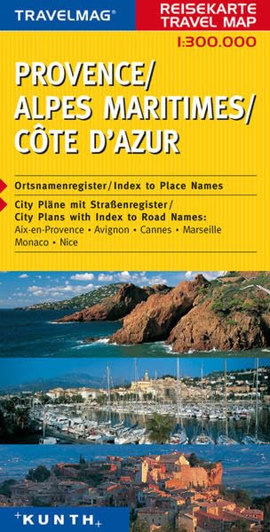 Travelmag Reisekarten : Provence, Alpes Maritimes, Cote d' Azur: 1:300000 (KUNTH Reisekarten) Leisure, Home & Garden