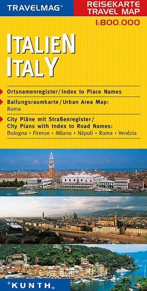 KUNTH Reisekarte Italien 1 : 800 000 Leisure, Home & Garden
