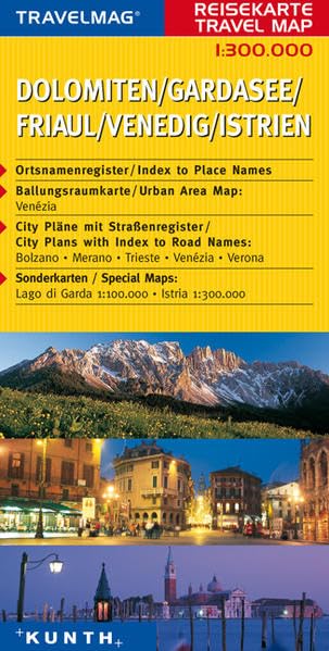 Reisekarte : Dolomiten / Gardasee / Friaul / Venedig / Istrien Leisure, Home & Garden