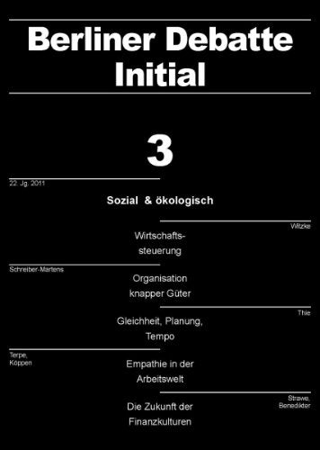 Sozial & ökologisch Social Sciences