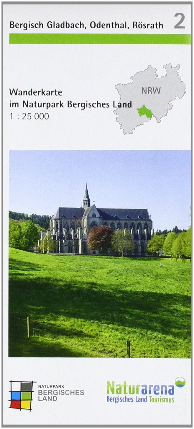 Wanderkarte Bergisch Gladbach, Odenthal, Rösrath. 1:25.000 mit Wanderwegen: Wanderkarte im Naturpark Bergisches Land - Blatt 2 Leisure, Home & Garden