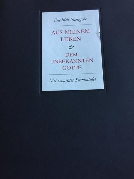 Aus meinem Leben: Mit Nietzsches Stammtafel und einem Nachwort von Jens-Fietje Dwars (Edition Ornament) Politics & Society Books