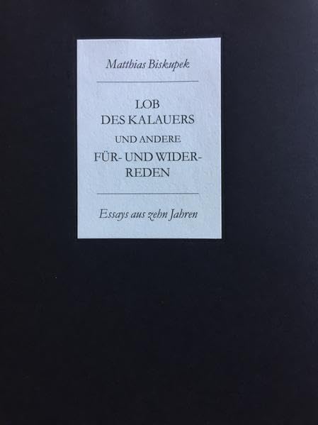 Lob des Kalauers und andere Für- und Widerreden: Essays aus zehn Jahren (Edition Ornament) Essays & Short Stories