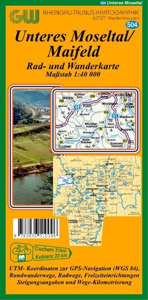 504 Unteres Moseltal: Rad -und Wanderkarte 1:40 000 Contemporary literature