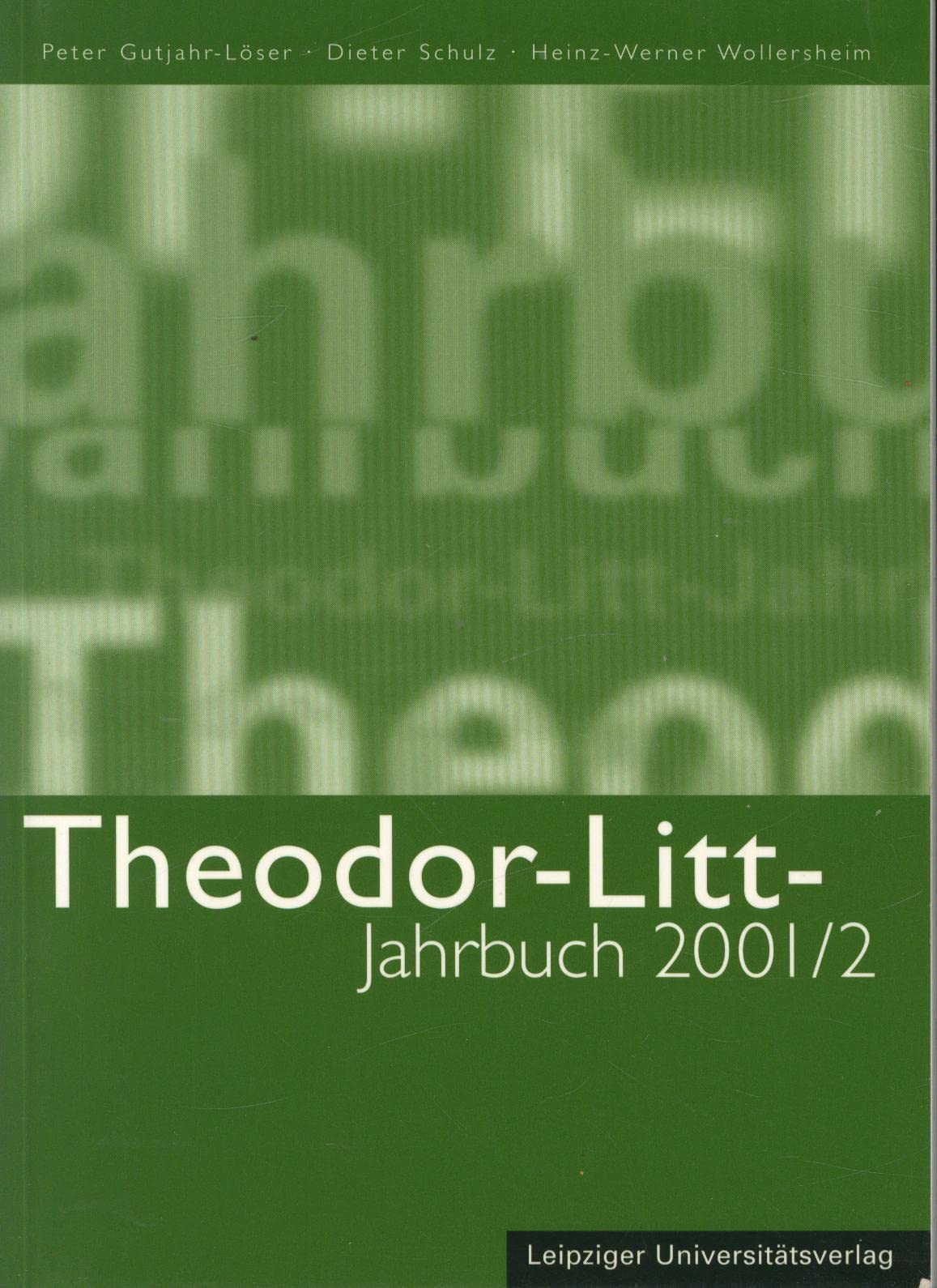Product Image: Theodor-Litt-Jahrbuch. Bd 2. 2001