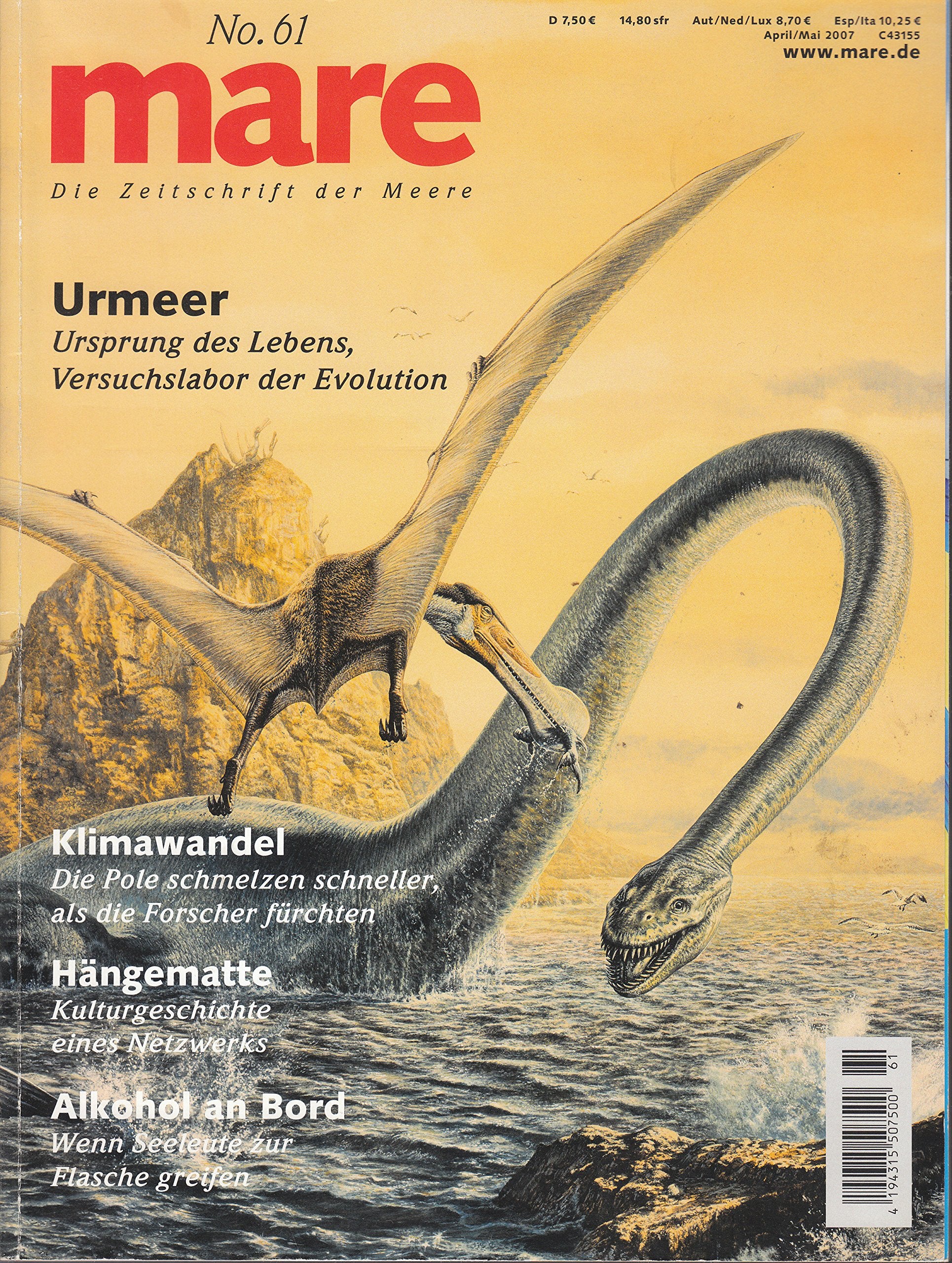 mare - Die Zeitschrift der Meere / No. 61 / Urmeer: Der Ursprung des Lebens, Versuchslabor der Evolution. Klimawandel, Die Pole schmelzen schneller, ... an Bord. Wenn Seeleute zur Flasche greifen. Books