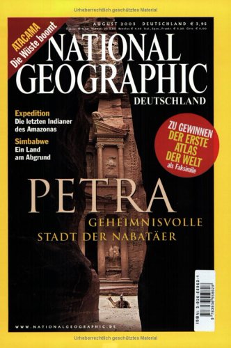 Product Image: National Geographic August 2003: Petra