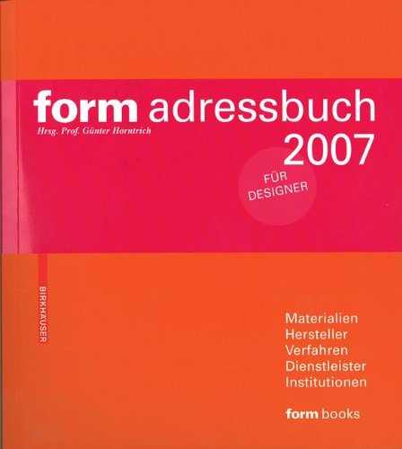 form adressbuch 2007 Architecture