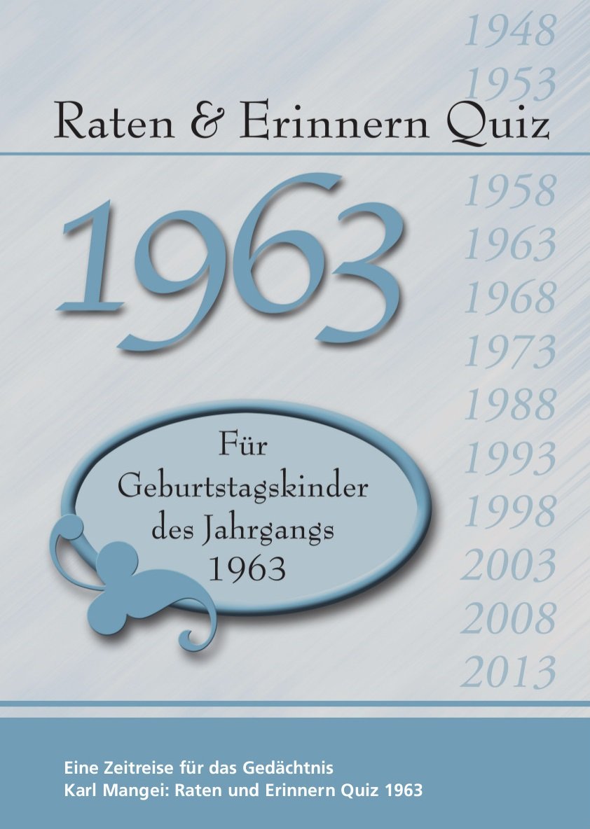 Product Image: Raten und Erinnern Quiz 1963