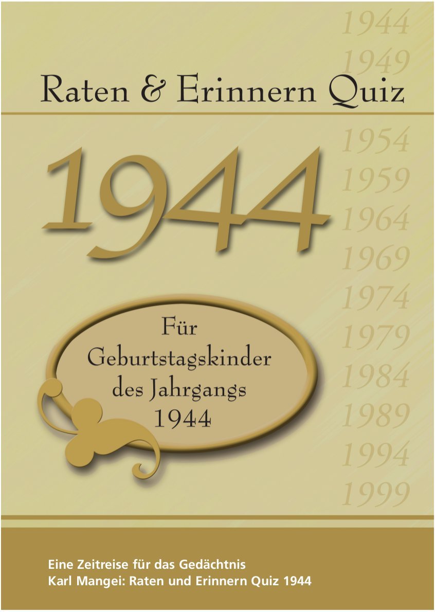 Raten & Erinnern Quiz 1944 book