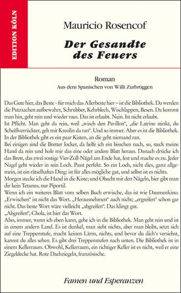 Der Gesandte des Feuers: Roman (Famen und Esperanzen) Contemporary literature