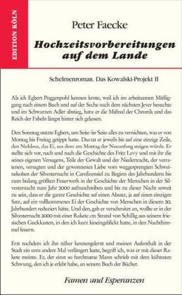 Hochzeitsvorbereitungen auf dem Lande: Schelmenroman. Das Kowalski-Projekt II Contemporary literature