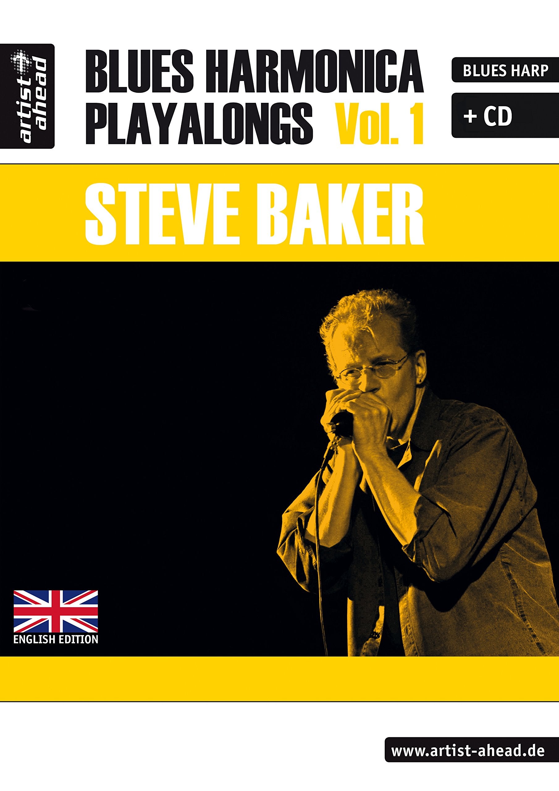 Blues Harmonica Playalongs: Vol.1 (incl. Audio-CD, English edition). Spielbuch für Blues Harp. Lehrbuch. Musiknoten.: Spielbuch für Mundharmonika ... für Blues Harp. Lehrbuch. Musiknoten Sheet Music