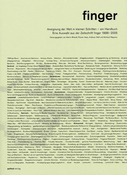 finger: Aneignung der Welt in kleinen Schritten - ein Handbuch. Eine Auswahl aus der Zeitschrift finger 1998-2005 (gutleut mono /stereo) Professional & Reference Books