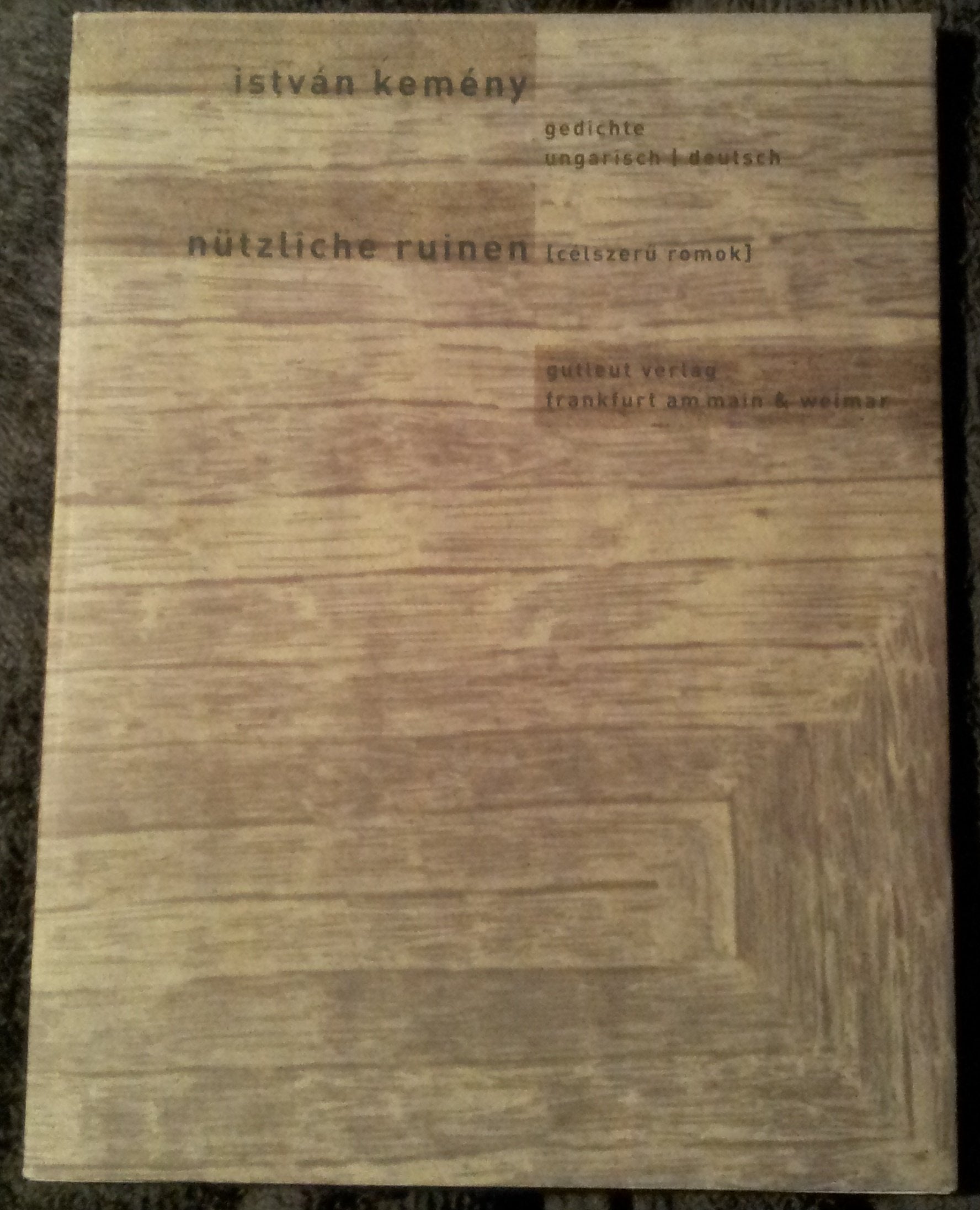 Nützliche Ruinen / Célszerü romok: Gedichte ungarisch / deutsch (black paperhouse) Poetry