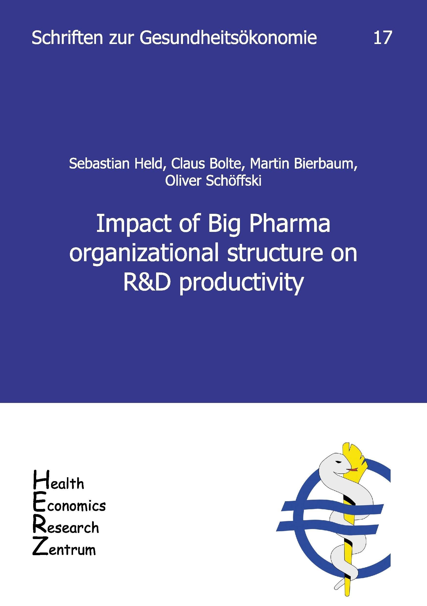 Impact of Big Pharma organisational structure on R&D productivity Law