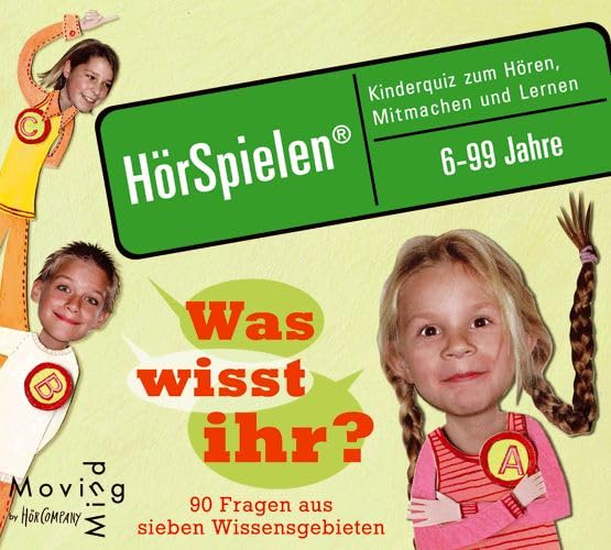 Was wisst ihr?: Kinderquiz zum Hören, Mitmachen und Lernen, 6-99 Jahre, Sprecher: Nina Giesen mit Emma, Johnny, Lena und Gabriel, 1 CD 50 min. (HörSpielen) Leisure & Fun