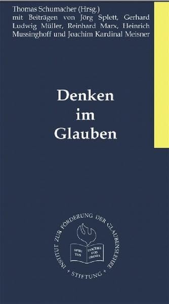 Denken im Glauben - Schumacher, Thomas book