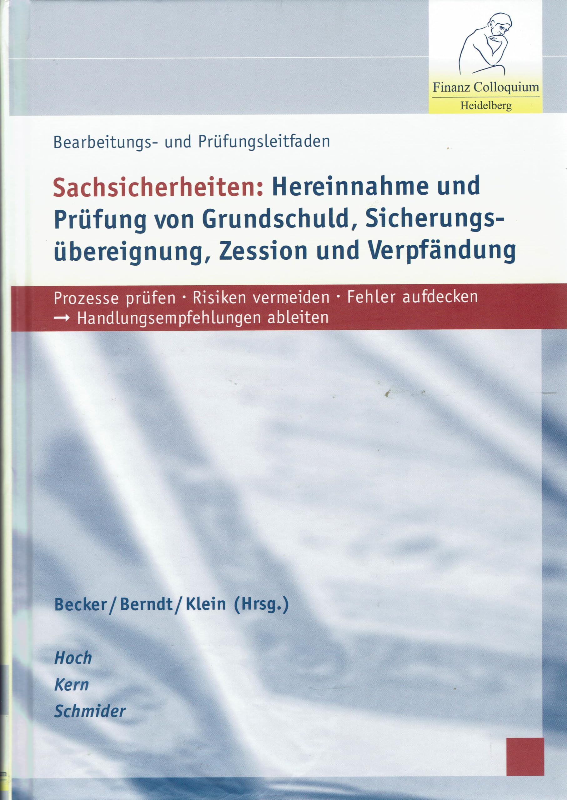 Bearbeitungs- und Prüfungsleitfaden - Sachsicherheiten: Hereinnahme und Prüfung von Grundschuld, Sicherungsübereignung, Zession und Verpfändung Law