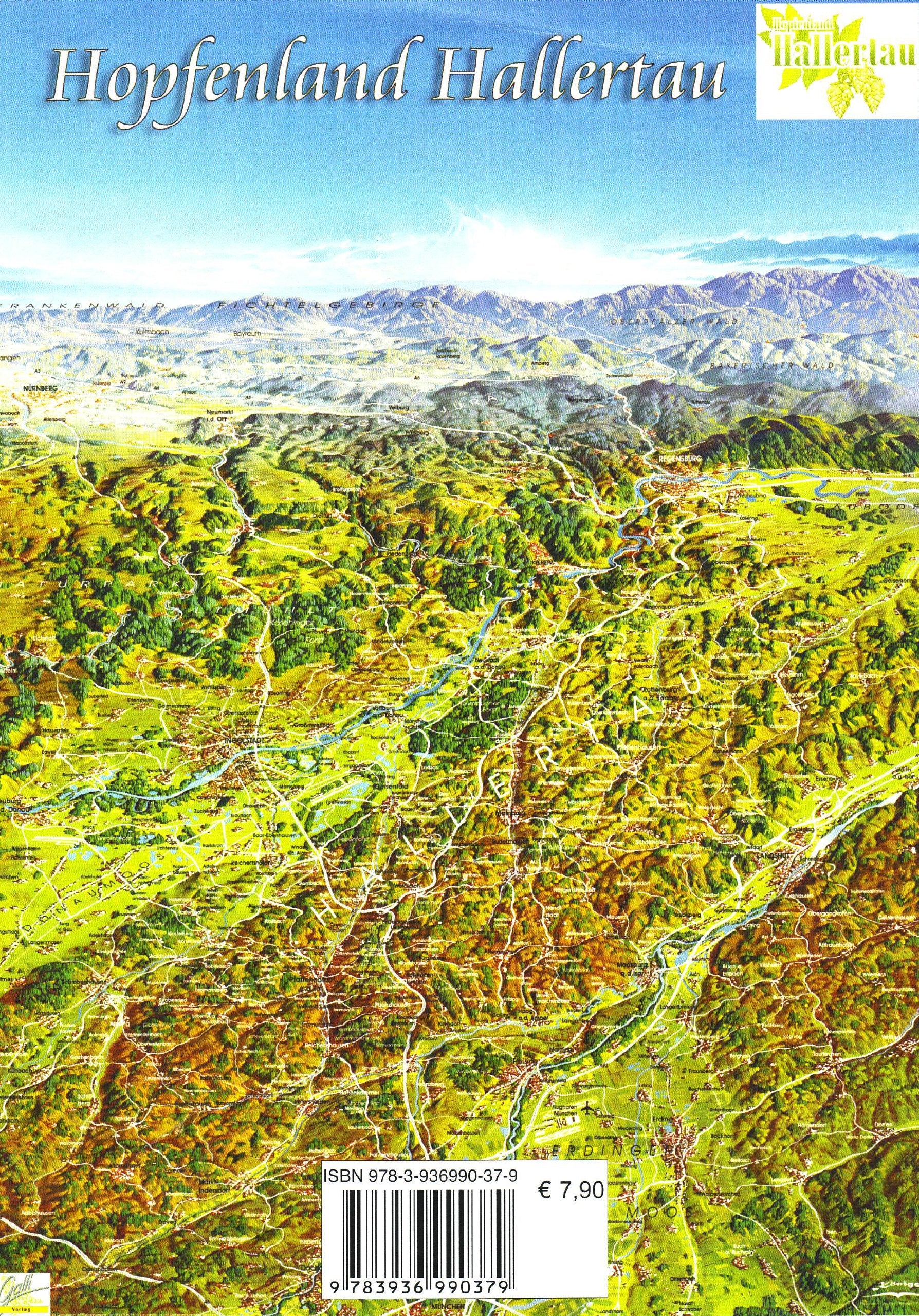 Hopfenland Hallertau Panoramakarte book