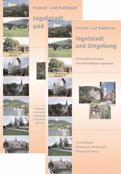 Ingolstadt und Umgebung: Freizeitkarte- und Radlkarte / Fernradwege, Radwegeverbindungen, Fernwanderwege. Kartografie 1:100.000 + Fahrrad-Stadtplan Ingolstadt Kartografie 1:15.000. Leisure, Home & Garden