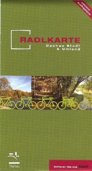 Radlkarte Dachau und Umgebung - Altomünster-Petershausen-Neufahrn b. Freising-München-Fürstenfeldbruck: Innenplan von Dachau Kartografie 1:25000, Gesamtkartografie 1:50000 Leisure, Home & Garden
