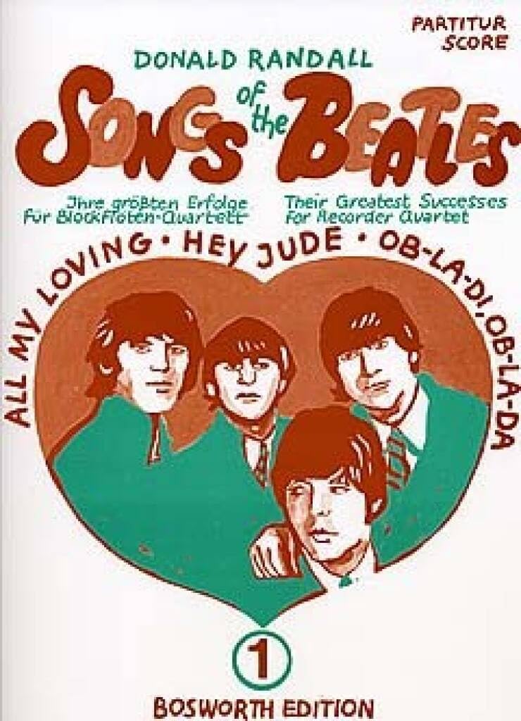Songs of The Beatles 1 - Blockflöten-Quartet Sheet Music