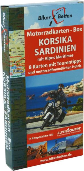 Motorradkarten Box Korsika Sardinien Leisure, Home & Garden