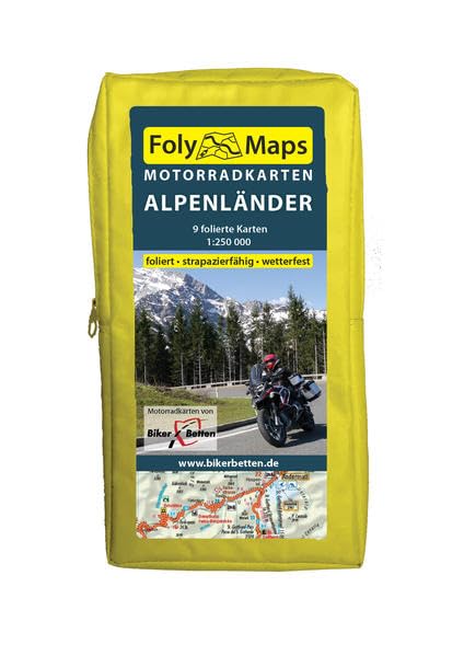 FolyMaps Motorradkarten Alpenländer 1 : 250 000 Leisure, Home & Garden