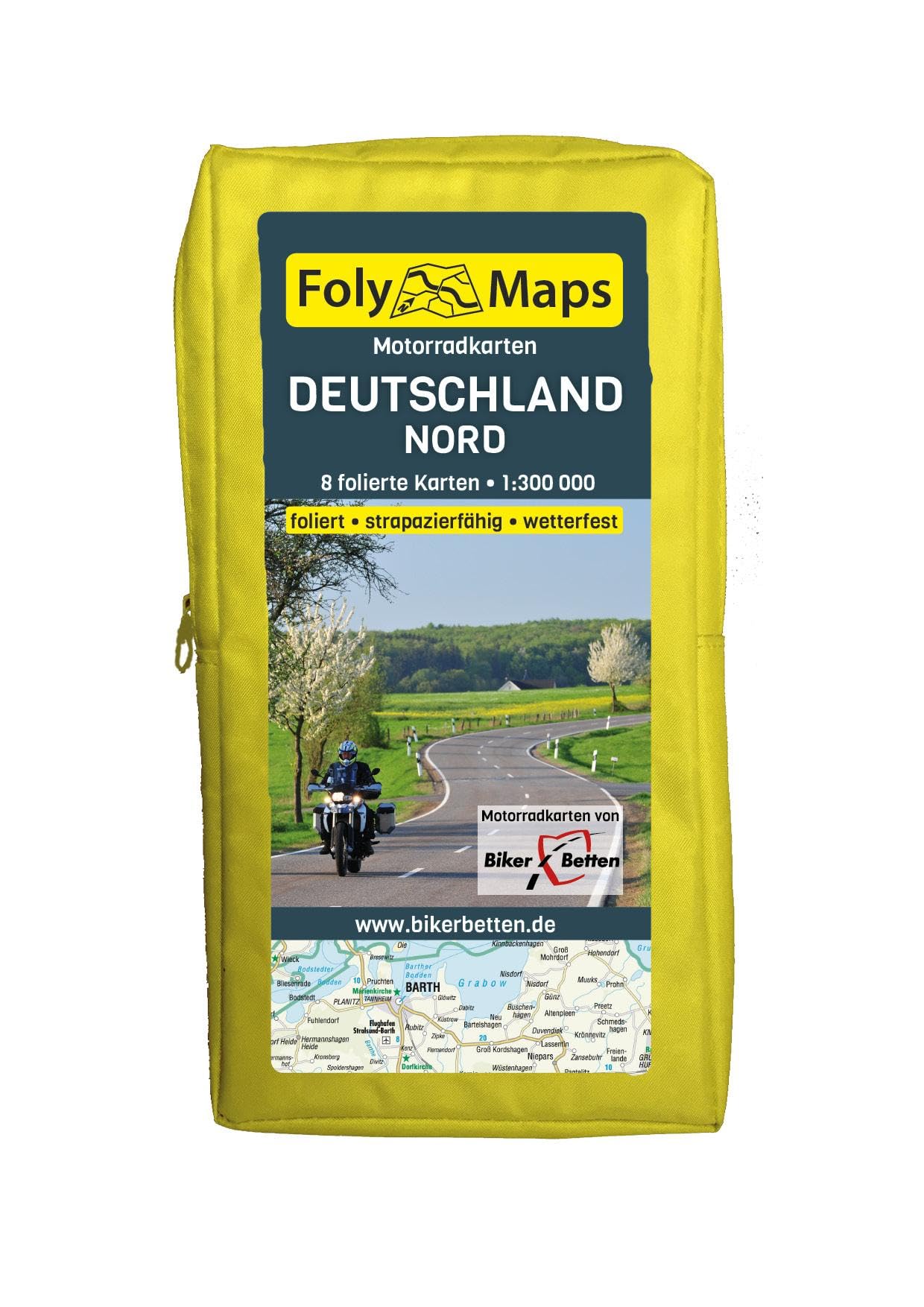 FolyMaps Motorradkarten Deutschland Nord: 1:300 000 Leisure, Home & Garden