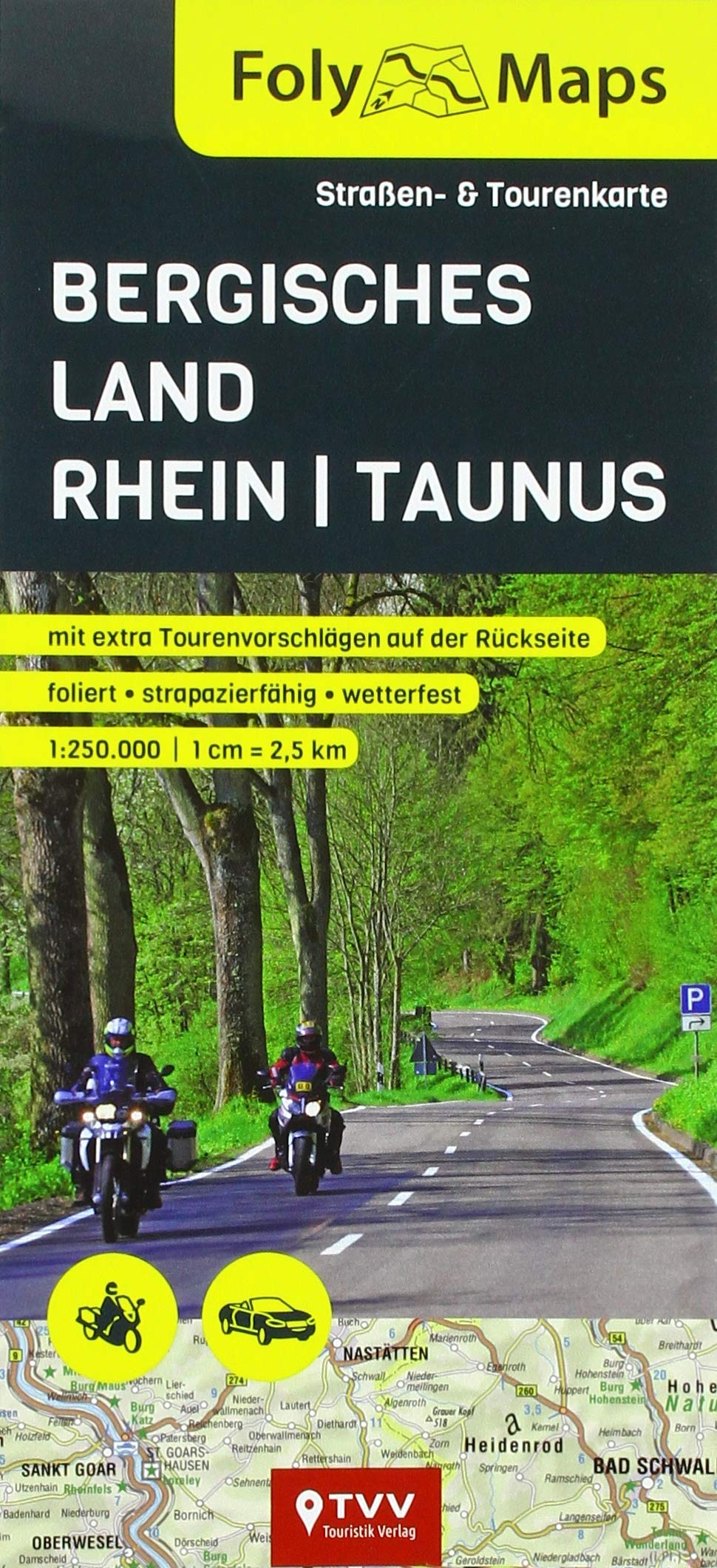 FolyMaps Bergisches Land - Rhein - Taunus 1:250 000 Leisure, Home & Garden
