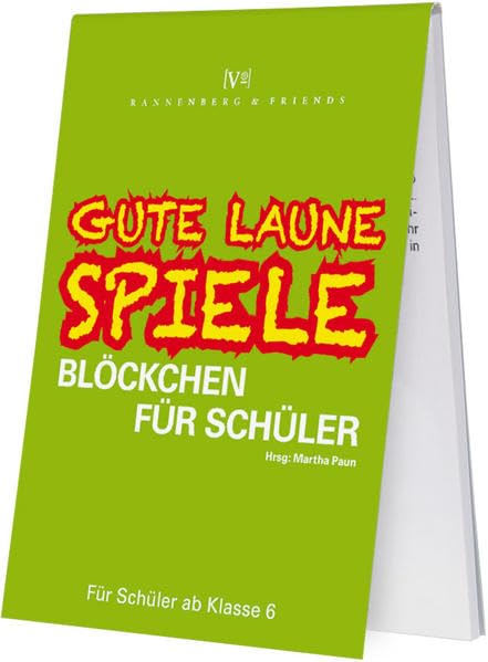 Gute Laune Spiele Blöckchen für Schüler: Schüler Spiele ab 6.Klasse Humour & Satire