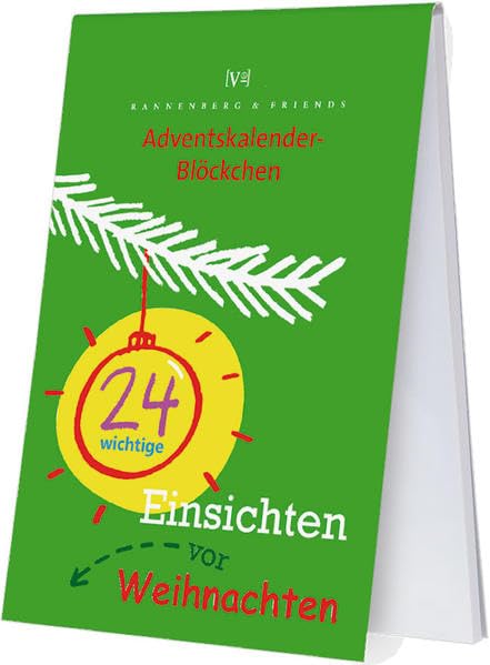 24 wichtige Einsichten vor Weihnachten: Adventskalenderblöckchen (Spieleblöckchen) Humour & Satire