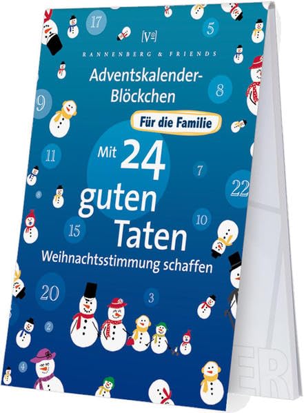 Mit 24 guten Taten Weihnachtsstimmung schaffen für die Familie: Adventskalenderblöckchen (Spieleblöckchen) Humour & Satire