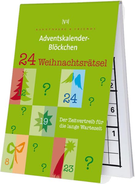 24 Weihnachtsrätsel Der Zeitvertreib für die lange Wartezeit: Adventskalenderblöckchen (Spieleblöckchen) Humour & Satire