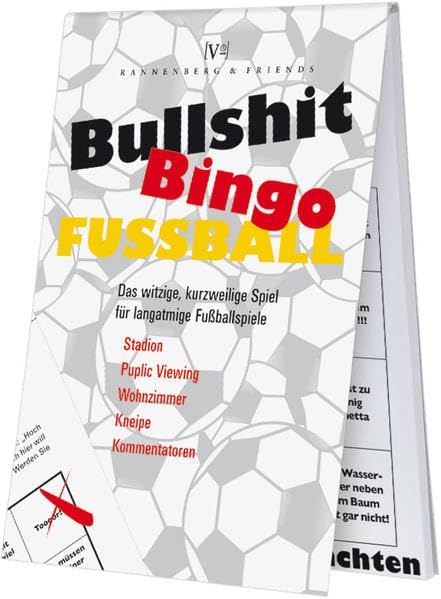 Bullshit-Bingo Fußball: Fußballblöckchen (Spieleblöckchen) Humour & Satire