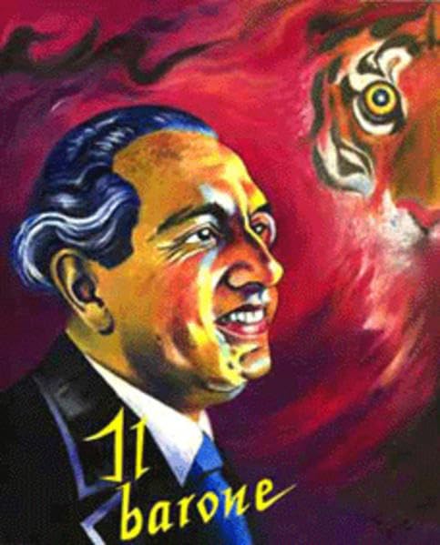 Il barone: Portrait von Baron Julius Evola. Kunstdruck Film, Art & Culture