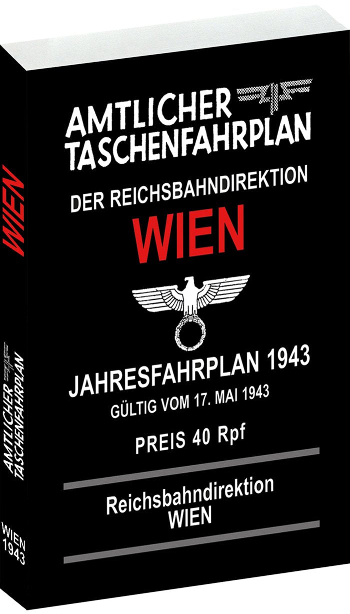 Amtlicher Taschenfahrplan der Reichsbahndirektion Wien - Jahresfahrplan 1943 book