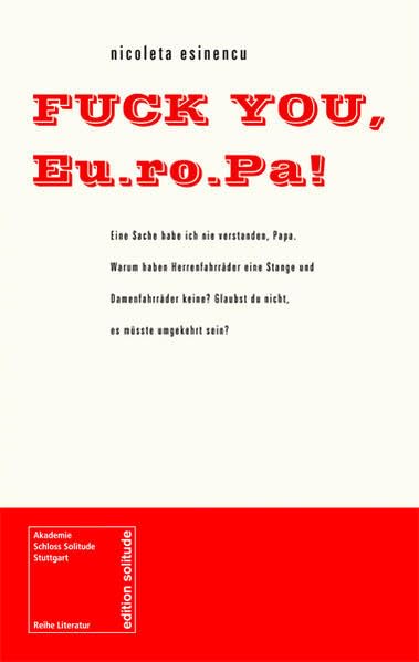 FUCK YOU, Eu.ro.Pa! Contemporary literature