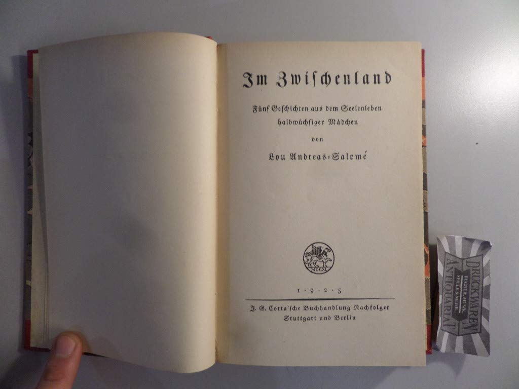 Im Zwischenland: Fünf Geschichten aus dem Seelenleben halbwüchsiger Mädchen (Werke und Briefe von Lou Andreas-Salomé: in Einzelbänden) Classics