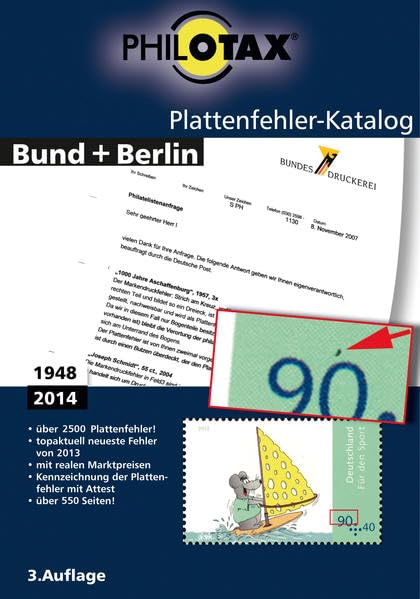 Plattenfehler Katalog Bund + Berlin 3. Auflage: Über 2500 Plattenfehler! Topaktuell neueste Fehler von 2013. Mit realen Marktpreisen. Kennzeichnung der Plattenfehler mit Attest Hobbies & Crafts