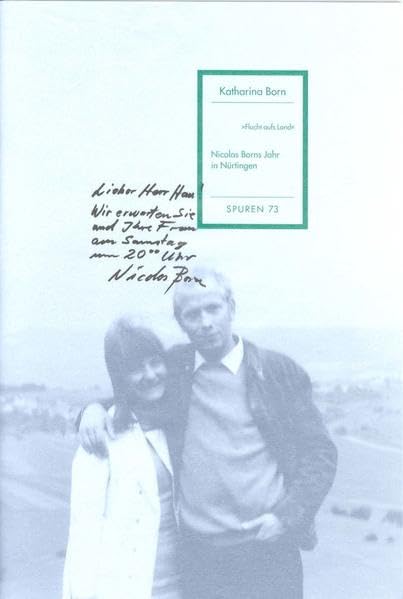 Katharina Born: Nicolas Borns Jahr in Nürtingen (Spuren: 1988 ff.) Contemporary literature