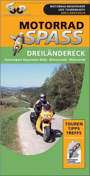 Dreiländereck D - CZ - A: 1:260.000 (Motorradspass / Laminierte Landkarte mit Reiseführer der Region. Eingezeichnete Touren, Tipps, Treffs, und Übernachtungsmöglichkeiten) Leisure, Home & Garden