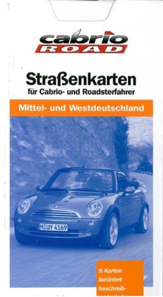 Mittel- und Westdeutschland: Laminiert. Beschreib- u. wieder abwischbar (Cabrio Reisekarten 1:250.000 / Jeweils 8 laminierte Landkarten) Leisure, Home & Garden