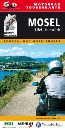 Motorrad Tourenkarte Mosel, Eifel, Hunsrück: Laminiert Maps & Plans