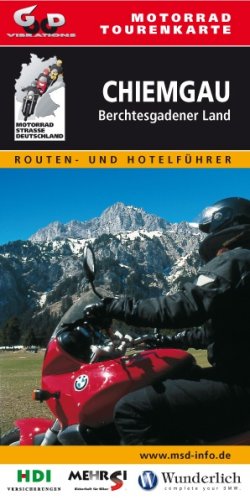 Motorrad Tourenkarte Chiemgau, Berchtesgadener Land: Laminiert Maps & Plans