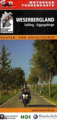 Weserbergland, Motorrad Tourenkarte: Solling, Eggegebirge Maps & Plans