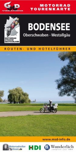 Motorrad Tourenkarte Bodensee, Oberschwaben, Westallgäu: Laminiert Maps & Plans