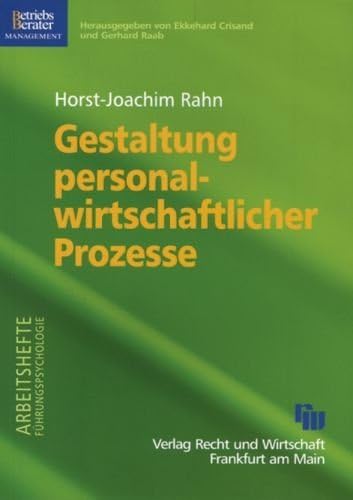 Gestaltung personalwirtschaftlicher Prozesse Law